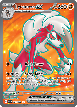 S&V: Paldea Evolved- Lycanroc ex Full Art 241/193