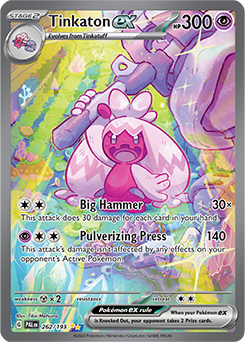 S&V: Paldea Evolved- Tinkaton ex Special Illustration Rare 262/193