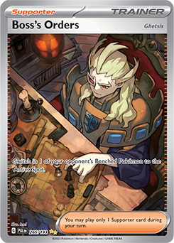 S&V: Paldea Evolved- Boss's Orders Special Illustration Rare 265/193