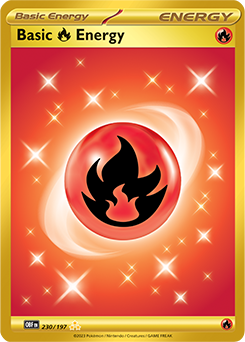 S&V: Obsidian Flames- Fire Energy Hyper Rare 230/197