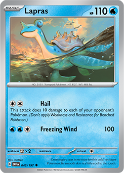 S&V: Obsidian Flames- Lapras 045/197