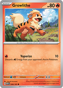 S&V: 151- Growlithe 058/165