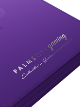 Load image into Gallery viewer, Palms Off Gaming- Collector's Series TOP LOADER Zip Binder - PURPLE
