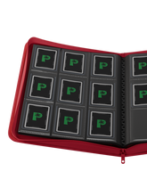 Load image into Gallery viewer, Palms Off Gaming- Collector's Series TOP LOADER Zip Binder - RED
