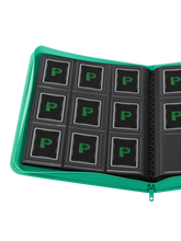 Load image into Gallery viewer, Palms Off Gaming- Collector's Series TOP LOADER Zip Binder - TURQUOISE
