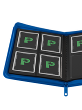 Load image into Gallery viewer, Palms Off Gaming- Collector's Series 4 Pocket Zip Trading Card Binder - BLUE
