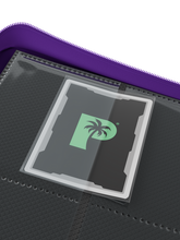 Load image into Gallery viewer, Palms Off Gaming- Collector's Series 4 Pocket Zip Trading Card Binder - PURPLE
