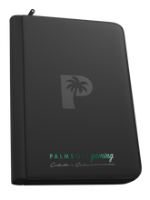 Load image into Gallery viewer, Palms Off Gaming- Collector's Series 9 Pocket Zip Trading Card Binder- BLACK
