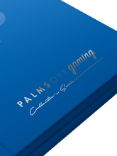 Load image into Gallery viewer, Palms Off Gaming- Collector's Series 9 Pocket Zip Trading Card Binder- BLUE

