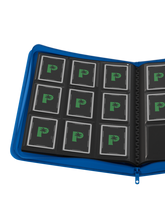 Load image into Gallery viewer, Palms Off Gaming- Collector's Series 9 Pocket Zip Trading Card Binder- BLUE
