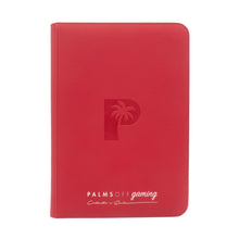 Load image into Gallery viewer, Palms Off Gaming- Collector&#39;s Series 9 Pocket Zip Trading Card Binder- RED
