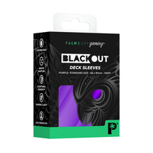 Load image into Gallery viewer, Palms Off Gaming- Blackout Deck Sleeves- PURPLE
