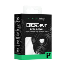 Load image into Gallery viewer, Palms Off Gaming- Blackout Deck Sleeves- WHITE
