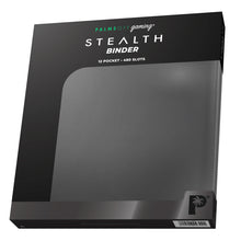 Load image into Gallery viewer, Palms Off Gaming- STEALTH 12 Pocket Zip Trading Card Binder - Black
