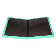 Load image into Gallery viewer, Palms Off Gaming- STEALTH 12 Pocket Zip Trading Card Binder - TURQUOISE
