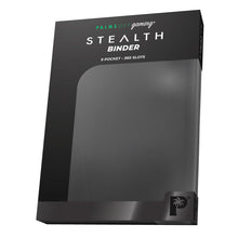 Load image into Gallery viewer, Palms Off Gaming- STEALTH 9 Pocket Zip Trading Card Binder - BLACK
