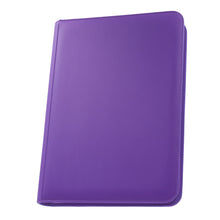 Load image into Gallery viewer, Palms Off Gaming- STEALTH 9 Pocket Zip Trading Card Binder - PURPLE
