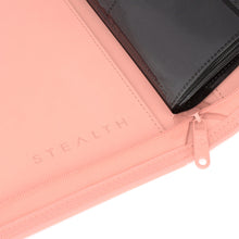 Load image into Gallery viewer, Palms Off Gaming- STEALTH 12 Pocket Zip Trading Card Binder - PINK

