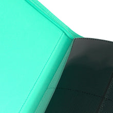 Load image into Gallery viewer, Palms Off Gaming- STEALTH 9 Pocket Zip Trading Card Binder - TURQUOISE
