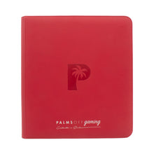 Load image into Gallery viewer, Palms Off Gaming- Collector&#39;s Series 12 Pocket Zip Trading Card Binder- RED
