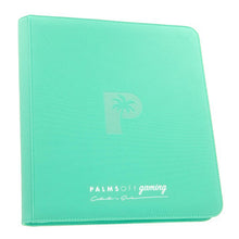 Load image into Gallery viewer, Palms Off Gaming- Collector&#39;s Series 12 Pocket Zip Trading Card Binder- TORQUOISE
