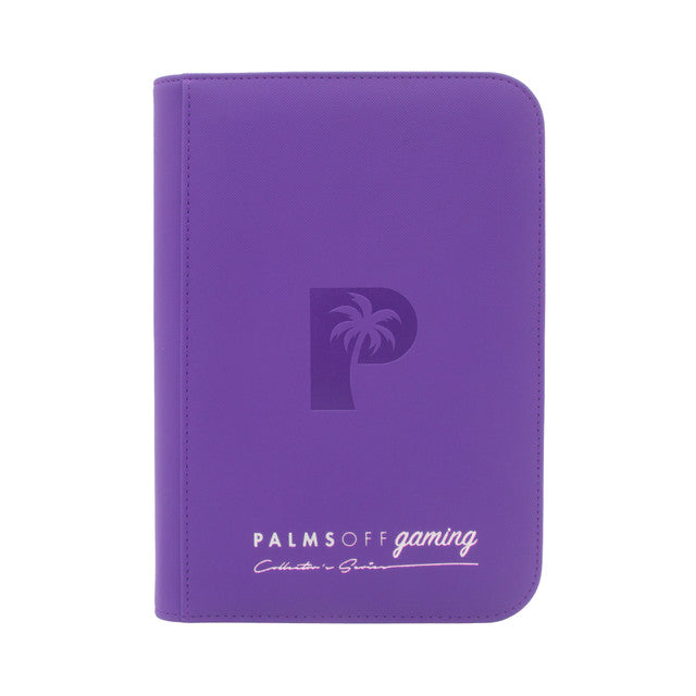 Palms Off Gaming- Collector's Series 4 Pocket Zip Trading Card Binder - PURPLE